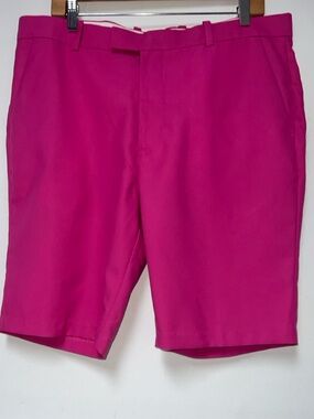 G/FORE Men’s Vibrant Pink Flat-Front Golf Shorts size 36